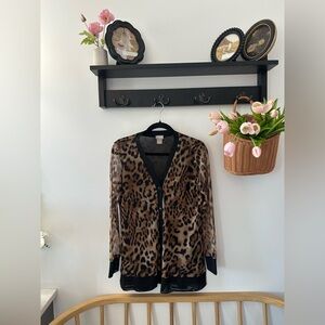 Chico’s Leopard Print Cardigan